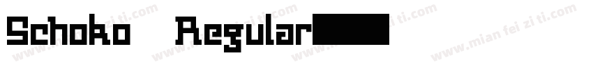 Schoko Regular字体转换